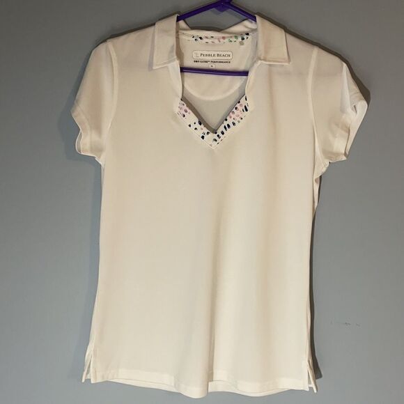 Pebble Beach Woman’s Medium White Golf Dry Lux - Picture 2 of 7